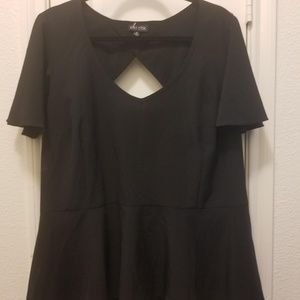 City chic peplum top